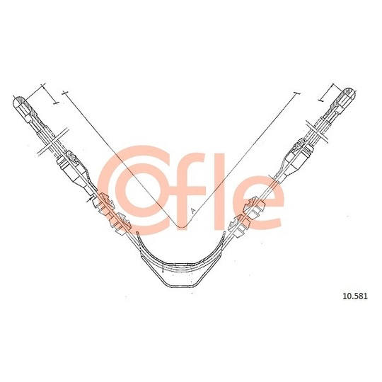 10.581 - Cable, parking brake 