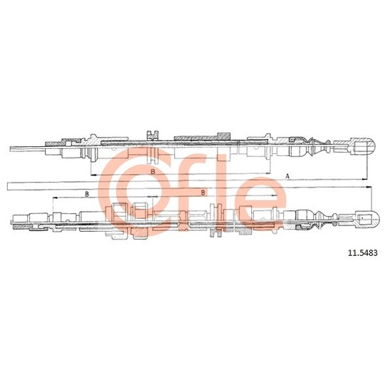 11.5483 - Cable, parking brake 