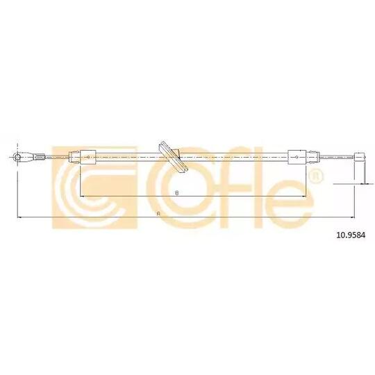 10.9584 - Cable, parking brake 