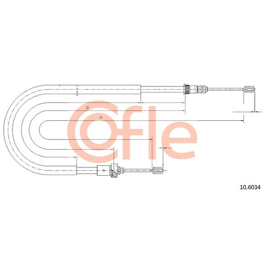 10.6034 - Cable, parking brake 