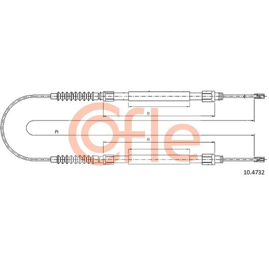 10.4732 - Cable, parking brake 