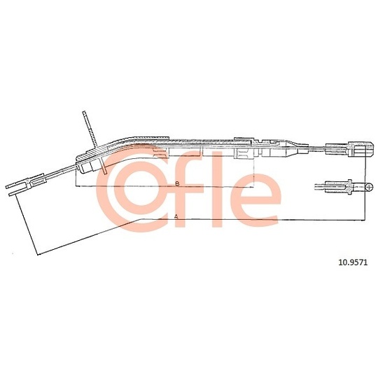 10.9571 - Cable, parking brake 