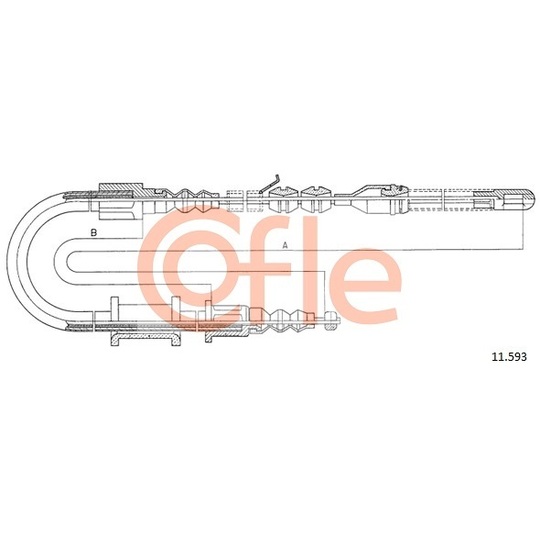 11.593 - Cable, parking brake 