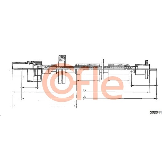 S08044 - Tacho Shaft 