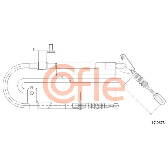 17.0678 - Cable, parking brake 
