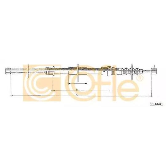 11.6641 - Cable, parking brake 