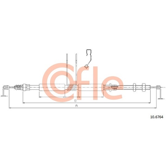 10.6764 - Cable, parking brake 