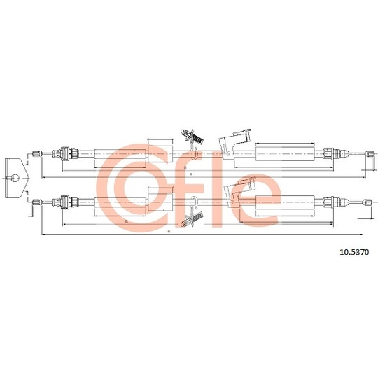 10.5370 - Cable, parking brake 
