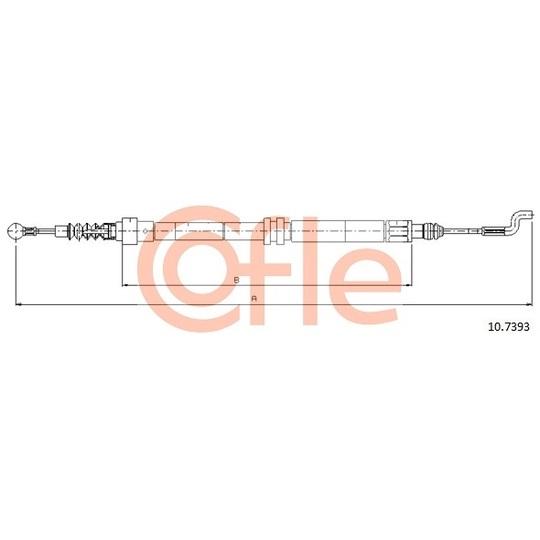 10.7393 - Cable, parking brake 
