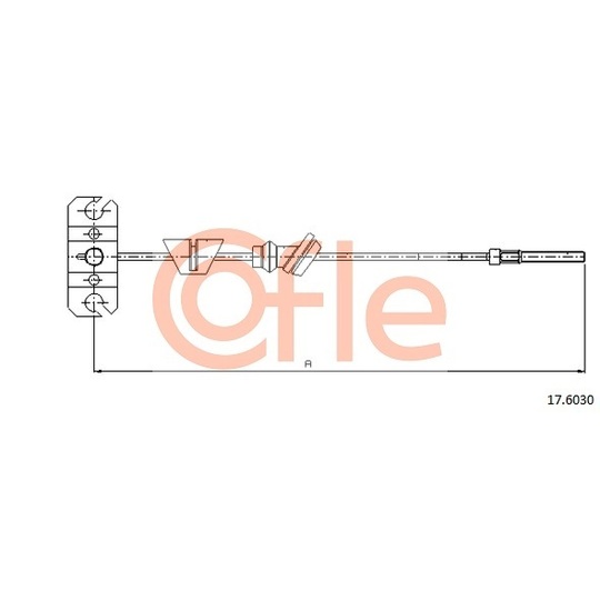 17.6030 - Cable, parking brake 