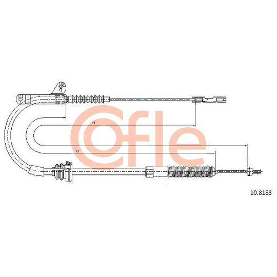 10.8183 - Cable, parking brake 