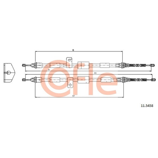 11.5458 - Cable, parking brake 