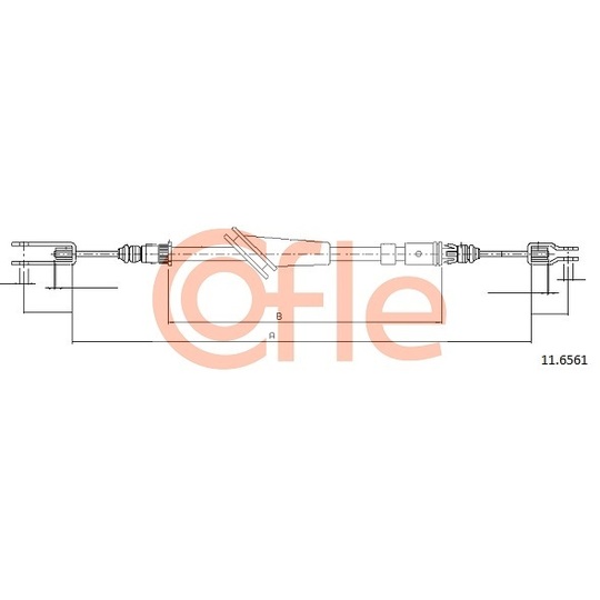 11.6561 - Cable, parking brake 