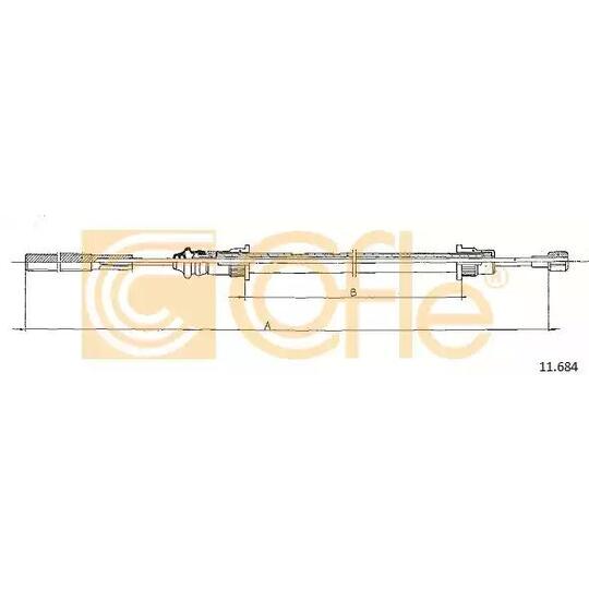 11.684 - Cable, parking brake 