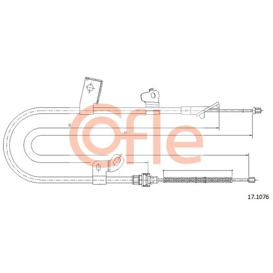 17.1076 - Cable, parking brake 