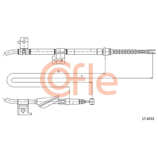 17.4035 - Cable, parking brake 