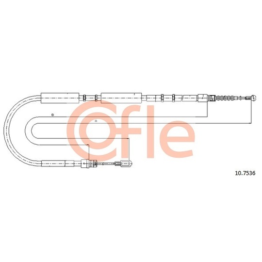10.7536 - Cable, parking brake 