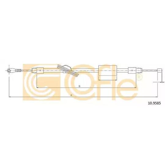 10.9585 - Cable, parking brake 