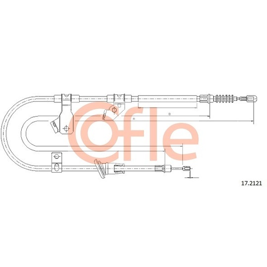 17.2121 - Cable, parking brake 