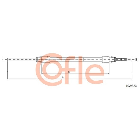 10.9323 - Cable, parking brake 