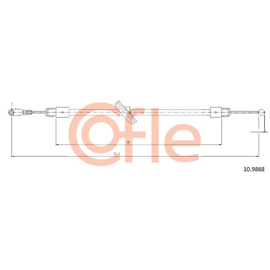 10.9868 - Cable, parking brake 