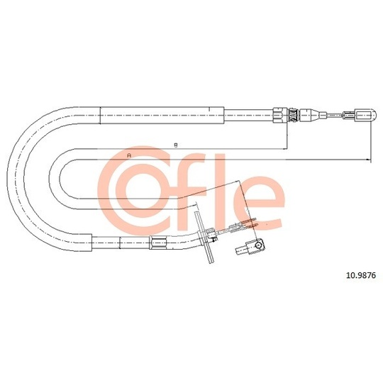 10.9876 - Cable, parking brake 