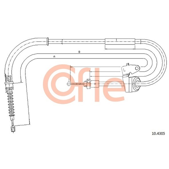 10.4305 - Cable, parking brake 