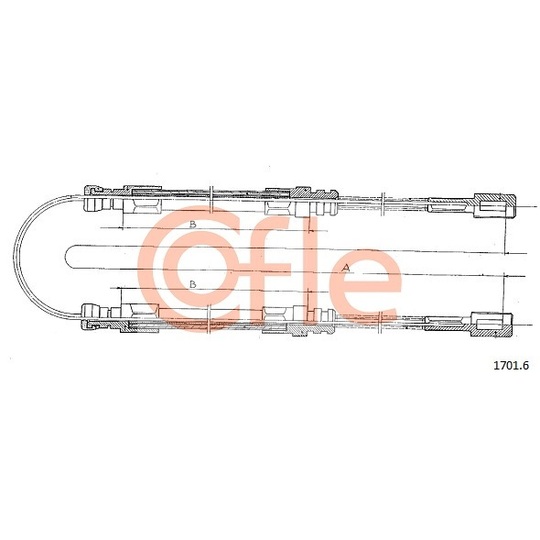 1701.6 - Cable, parking brake 