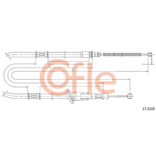 17.2210 - Cable, parking brake 