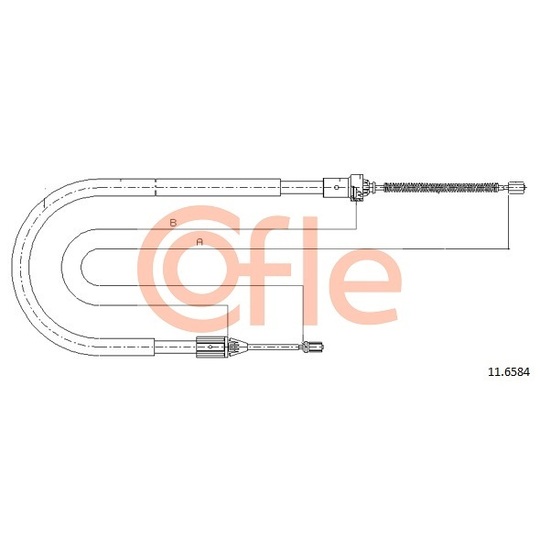 11.6584 - Cable, parking brake 