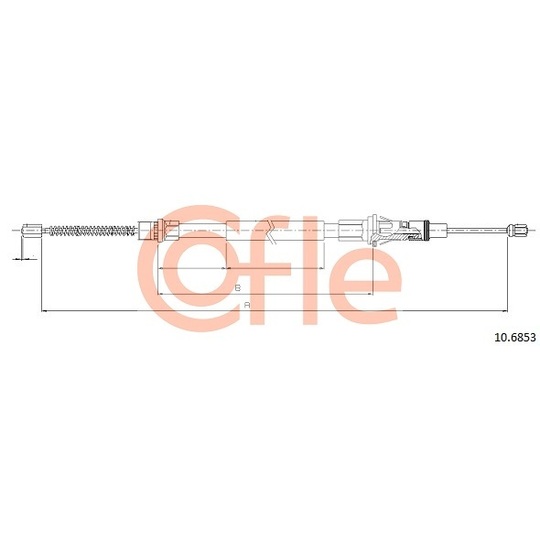 10.6853 - Cable, parking brake 