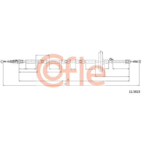 11.5823 - Cable, parking brake 