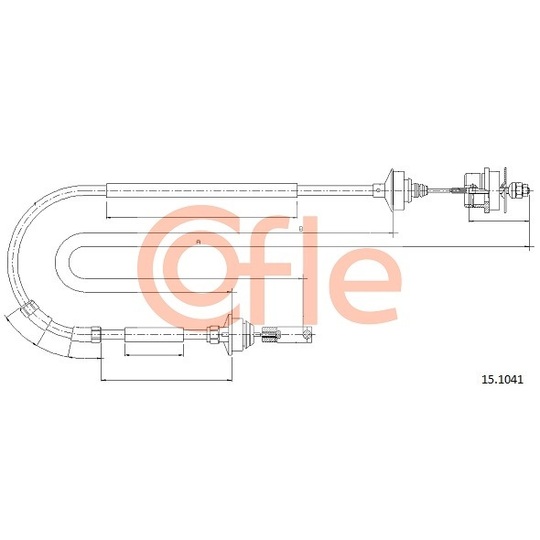 15.1041 - Clutch Cable 