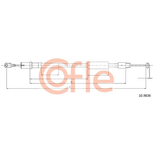 10.9836 - Cable, parking brake 