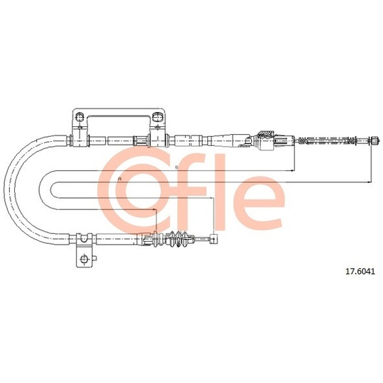 17.6041 - Cable, parking brake 