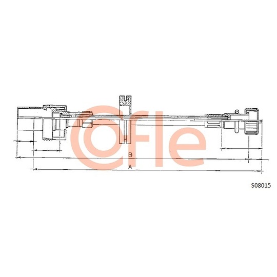 S08015 - Tacho Shaft 