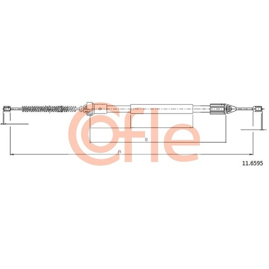 11.6595 - Cable, parking brake 