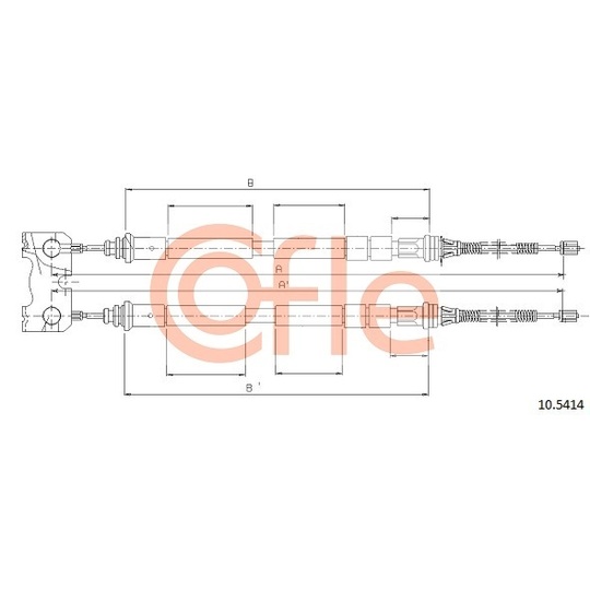 10.5414 - Cable, parking brake 