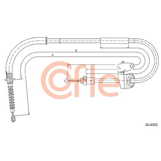 10.4303 - Cable, parking brake 