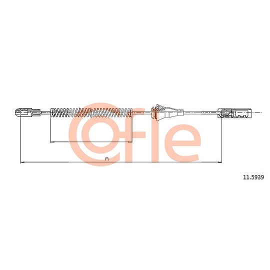 11.5939 - Cable, parking brake 