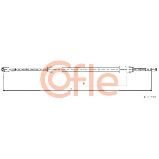 10.9321 - Cable, parking brake 