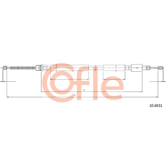 10.6031 - Cable, parking brake 