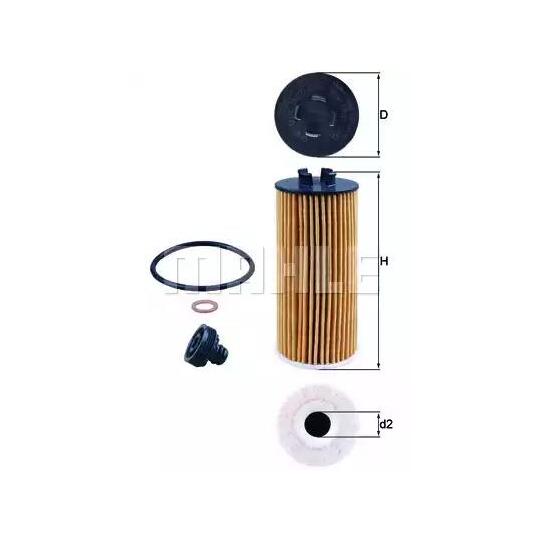 OX 815D - Oil filter 