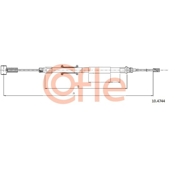 10.4744 - Cable, parking brake 