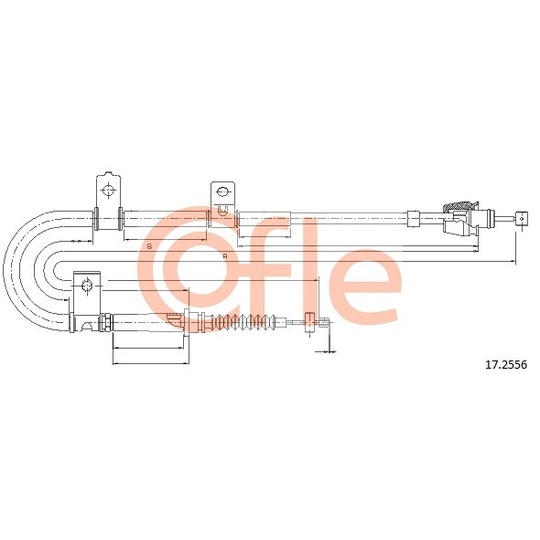 17.2556 - Cable, parking brake 