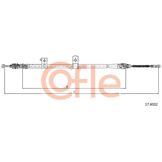 17.6032 - Cable, parking brake 