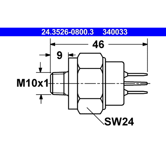 24.3526-0800.3 - Brake Light Switch 