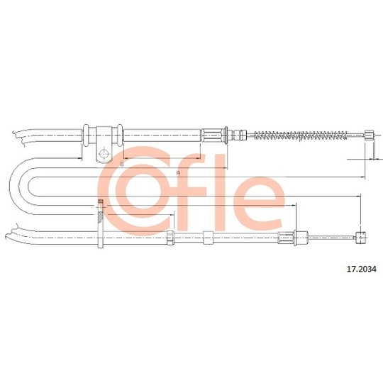 17.2034 - Cable, parking brake 