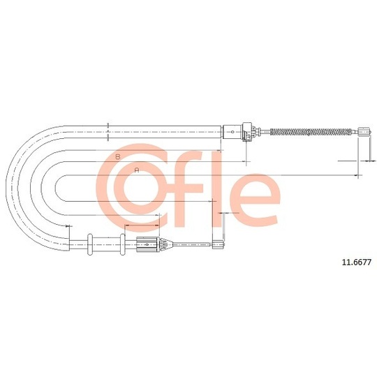 11.6677 - Cable, parking brake 