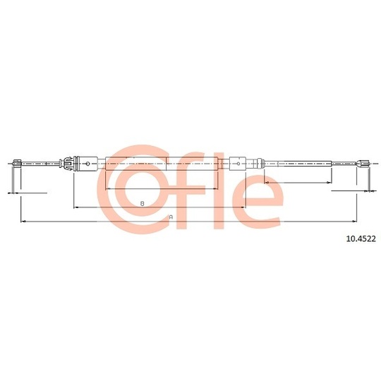 10.4522 - Cable, parking brake 